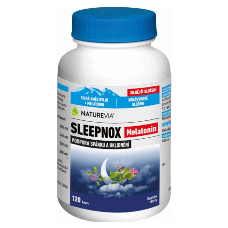 NatureVia Sleepnox Melatonin 120 kapslí