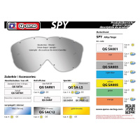 SPY sklo do brýlí Alloy čirá