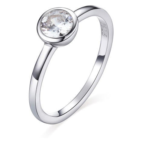 Linda's Jewelry Stříbrný prsten Shiny Pure Effect IPR044 Velikost: 54