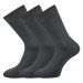 Lonka Habin Pánské bavlněné ponožky - 3 páry BM000000643200101717 tmavě šedá