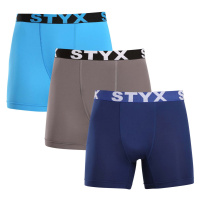 3PACK pánské funkční boxerky Styx vícebarevné (3W96839)