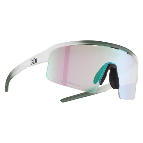 NEON Cyklistické brýle - ARROW 2.0 SMALL - bílá/světle zelená