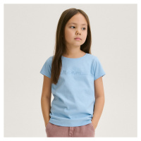 Reserved - Bavlněné tričko s aplikací - Modrá