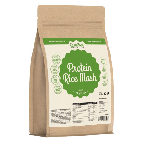 PROTEINOVÁ KAŠE GreenFood Nutrition Protein Rice Mash vanilla 500 g