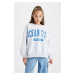 DEFACTO Girls Oversize Fit Crew Neck Sweatshirt