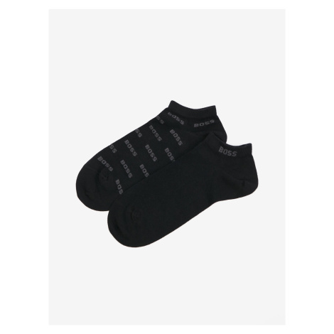 Sada dvou párů pánských ponožek v černé barvě BOSS Hugo Boss