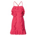 Love Triangle Koktejlové šaty 'Flamingo' svítivě růžová