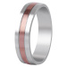 Beneto Bicolor prsten z oceli SPP10