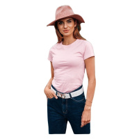 Deoti Dámské basic tričko Meinrad světle růžová Růžová