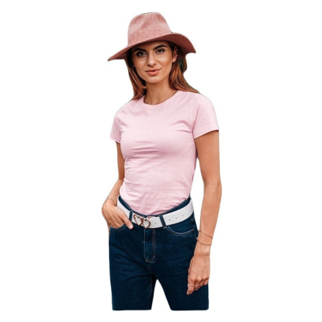 Deoti Dámské basic tričko Meinrad světle růžová Růžová