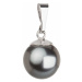 Evolution Group Stříbrný přívěsek s šedou kulatou perlou 734150.3
