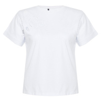 Trendyol Curve White Brode Detail Basic Knitted T-shirt