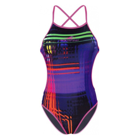 Dámské plavky aquafeel neon stripes mini-crossback multi l - uk36