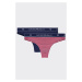Emporio Armani Underwear Emporio Armani Visibility Logo brazilky 2-balení - červená  modrá