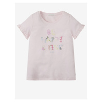 Světle růžové holčičí tričko Tom Tailor