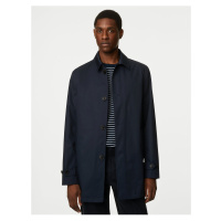 Tmavě modrý pánský nepromokavý kabát Marks & Spencer