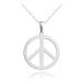 Stříbrný náhrdelník Peace JMAN0396SN50