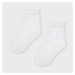 Ponožky s průsvitnou částí smetanové MINI Mayoral