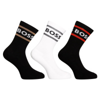 3PACK ponožky Hugo Boss vysoké vícebarevné