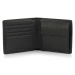 Peněženka trussardi bifold wallet + coin pocket grain leather černá