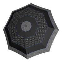 Derby Hit Lang AC Triple - dámský holový vystřelovací deštník, modrá, geometrický / abstraktní