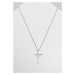 Big Basic Cross Necklace - silver