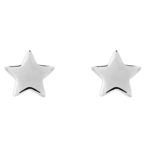 Preciosa Minimalistické stříbrné náušnice pecky Moon Star 5364 00