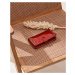 Dárková sada: velká kožená dámská peněženka, klíčenka a pero