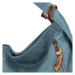 Stylový kožený kabelko batoh Tibor, modrozelená