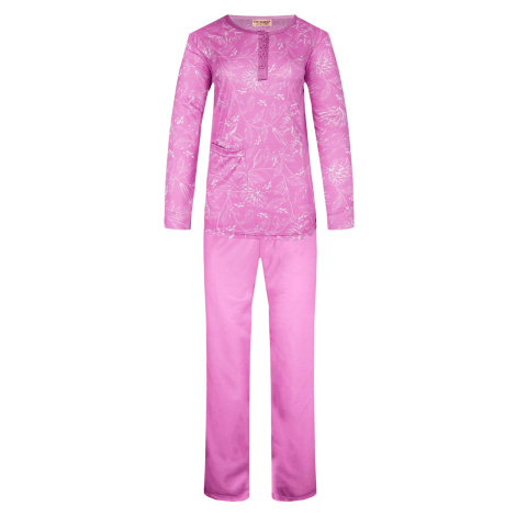 Sára dámské pyžamo dlouhý rukáv 2299 růžová