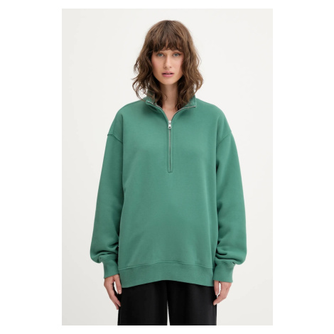 Mikina Abercrombie & Fitch dámská, tyrkysová barva, hladká, KI152-5342-330