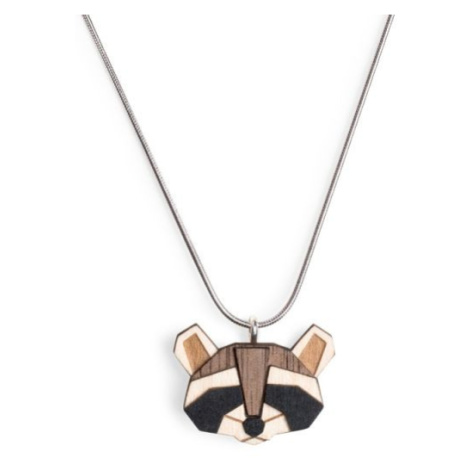 Dřevěný přívěsek BeWooden Raccoon Pendant na krk