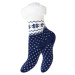 AYDEMIR Dámské zateplené vánoční ponožky Barva: Modrá