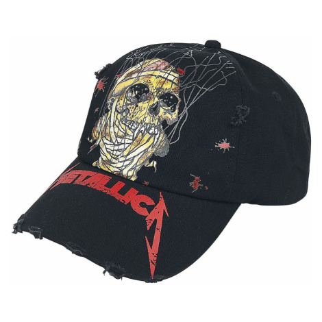 Metallica kšiltovka, Skull One Distressed Trucker Black Probity Europe Ltd