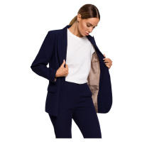 Made Of Emotion Woman's Jacket M602 Navy Blue