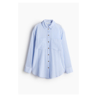 H & M - Bavlněná košile - modrá