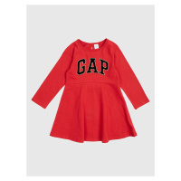 Červené holčičí šaty s logem GAP