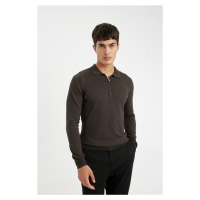 DEFACTO Standard Fit Polo Neck Sweater