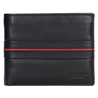 Pánská kožená peněženka Lagen Jonas - černo-červená