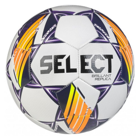 Fotbalový míč SELECT FB Brillant Replica 3 - bílo-fialová