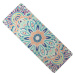YATE Yoga mat přírodní guma, vzor I, 1 mm - růžová/modrá
