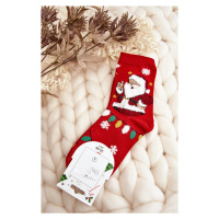 Dámské Ponožky S Santa Claus Red