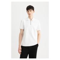 DEFACTO Regular Fit Zipper Collar Short Sleeve Polo T-Shirt