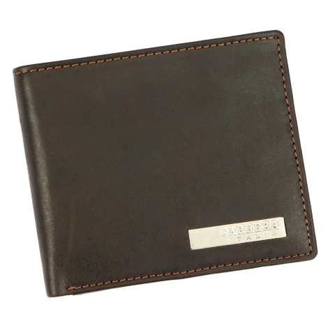 Pánská kožená peněženka CARRERA CB5852 hnědá