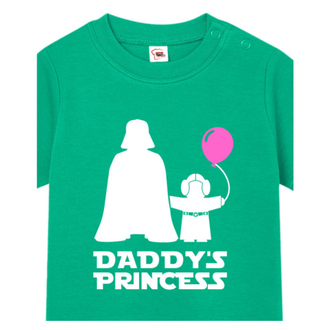Dětské tričko pro miminka s potiskem Star Wars Daddys Princess BezvaTriko