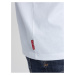 Modro-bílé pánské tričko Ombre Clothing