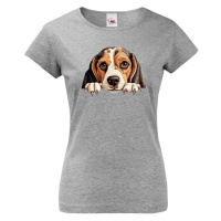 Dámské tričko Bígl - tričko pro milovníky psů