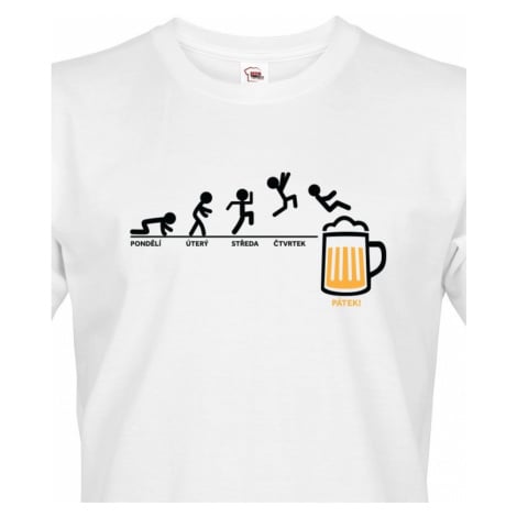 Pánské tričko s motivem Pondělí - pátek - pivo - ideální dárek pro pivaře BezvaTriko