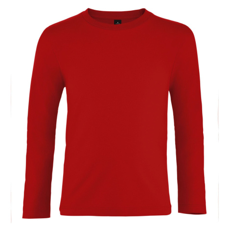 SOĽS Imperial Lsl Kids Dětské tričko s dlouhým rukávem SL02947 Red SOL'S