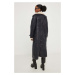 Kabát Answear Lab dámský, černá barva, přechodný, oversize